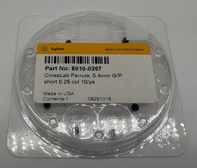 Agilent Brass Nut & Ferrule 10/pk 8010-0267 — NEW