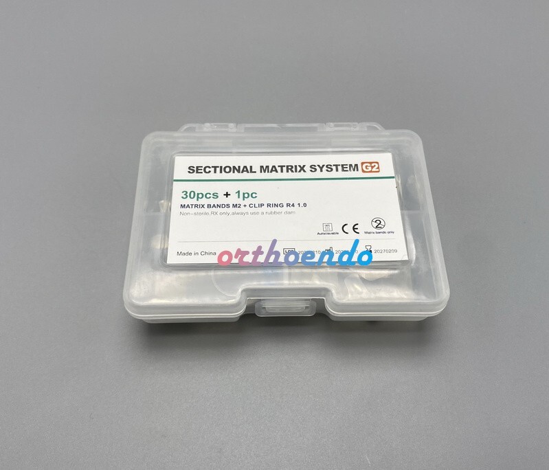 Dental Sectional Contoured Matrice Matrix Bands System Refill + Clip Ring G2 Kit