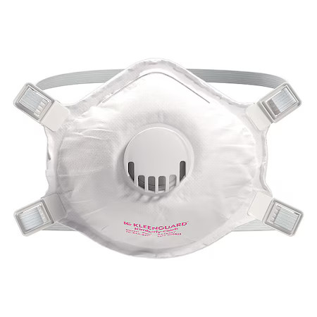 Kleenguard 55400 Disposable Respirator, P100, Molded, Adjustable, Molded Nose