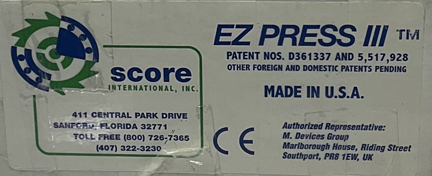 Henry Schein Score EZ Press III Dental Handpiece Turbine Repair Rebuild Ram Tool