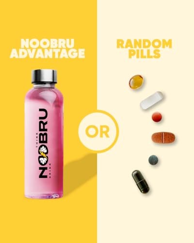 Noobru Advantage Nootropic Brain Supplement 20 Strawberry Lemonade Sachets 1 Mon