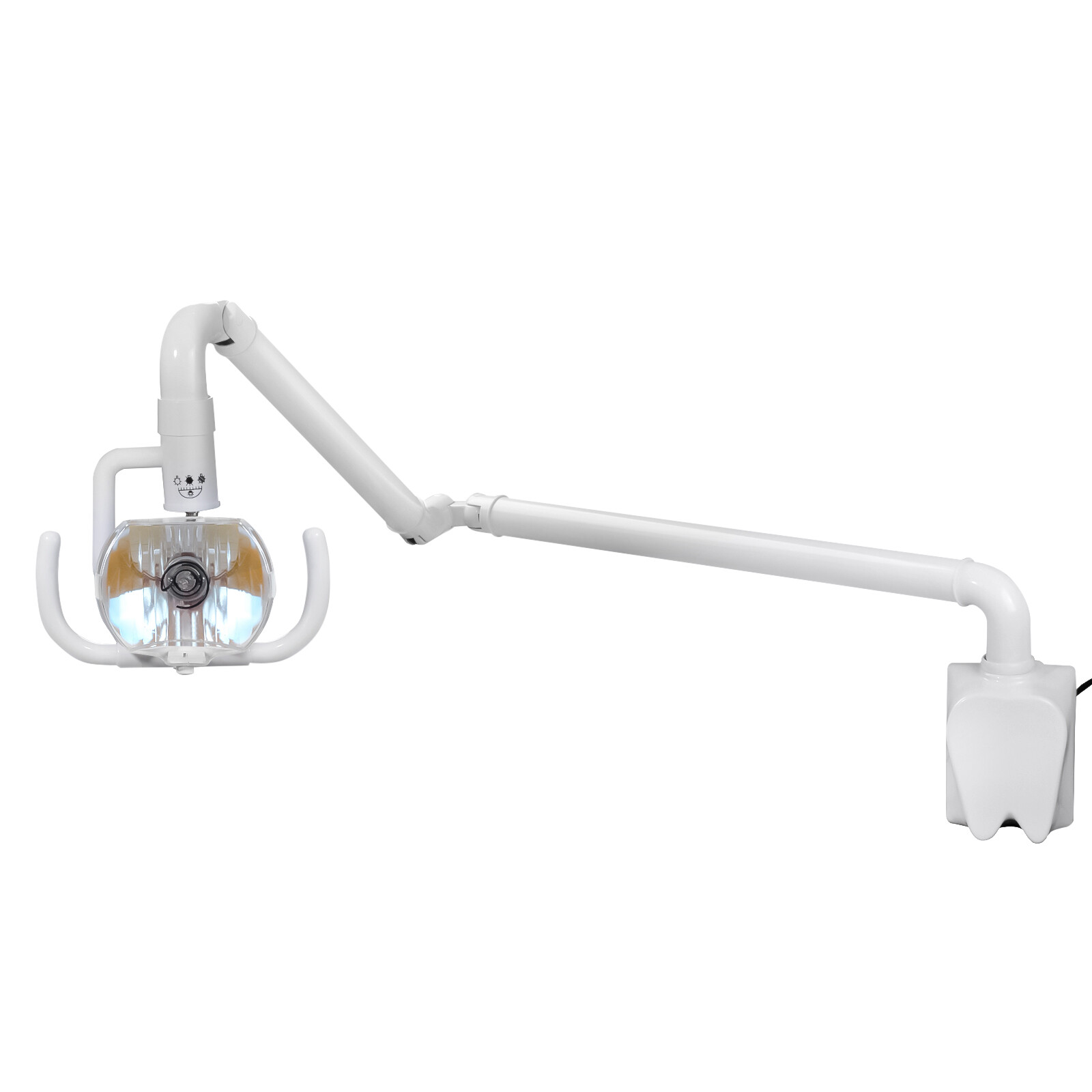 50W Wall-Mounted Dental Surgical Halogen Light Shadowless Lamp Light with Arm US