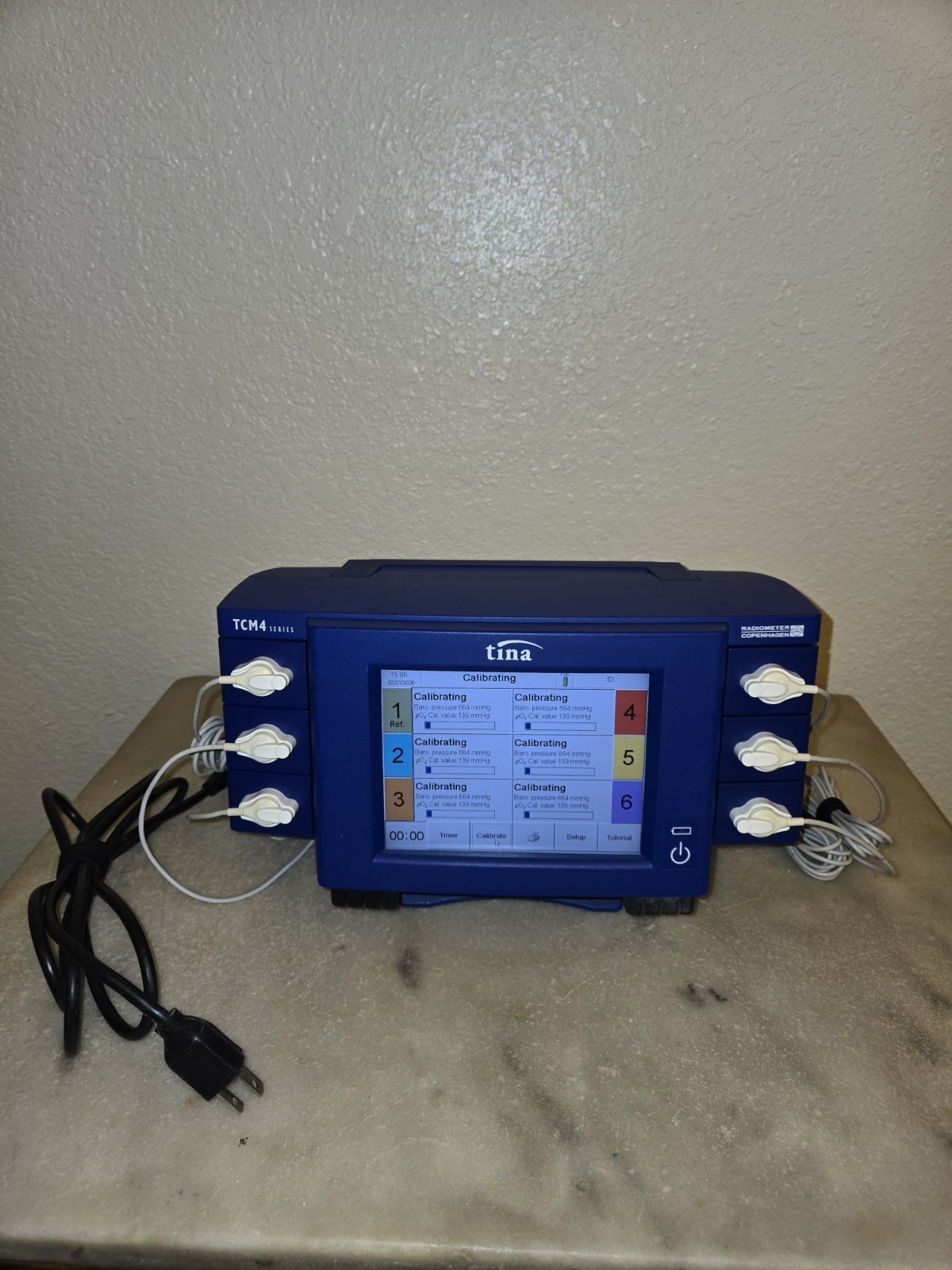 Radiometer TCM400 Monitor TCM 4 Series W/ Six E5250 Sensor