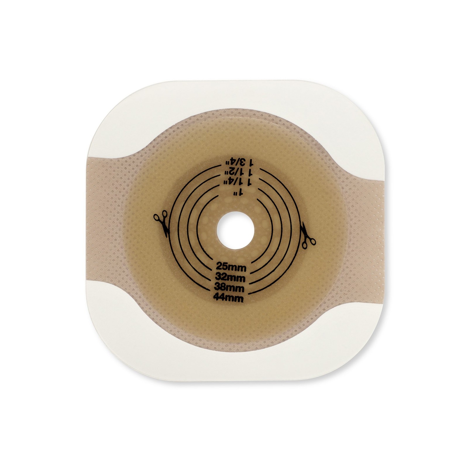Hollister New Image Flat CeraPlus Ostomy Barrier with Tape Borders, 44 mm Flange