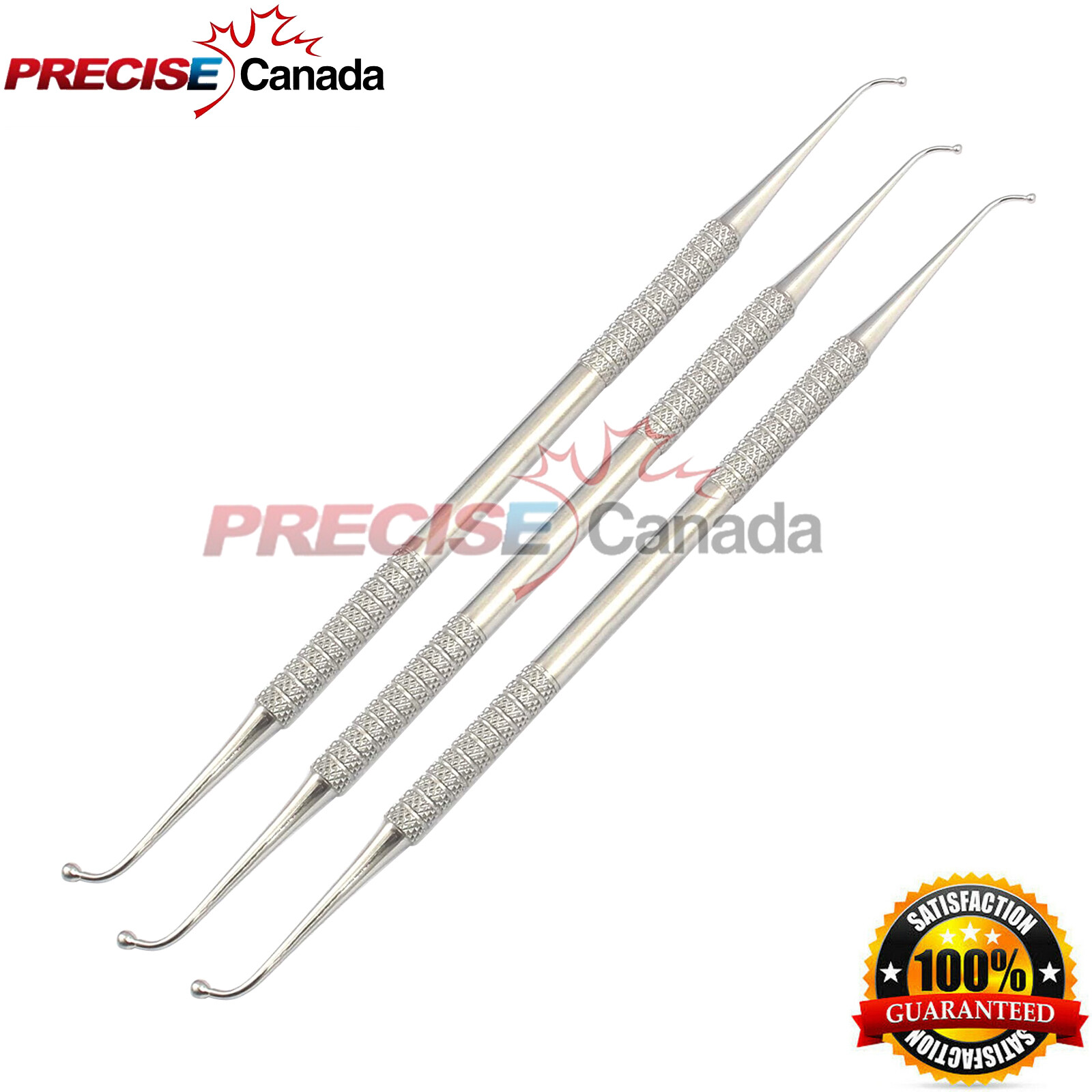 3 Pcs Ball Burnisher # 26/27 Double Ended Dental Instruments