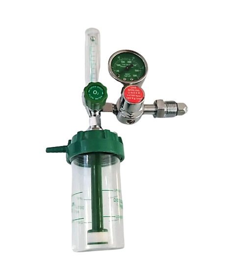 Brass Oxygen Flow Meter, Oxygen flow range 0-15 (l/min)