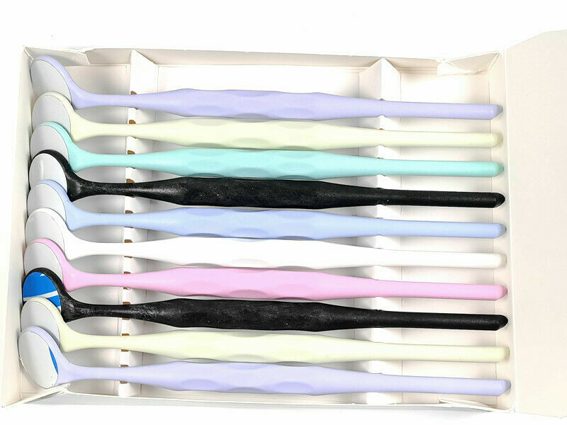 1Box(10pcs)Dental Mouth Mirrors Reflector Double Sides Teeth Hygiene Instruments