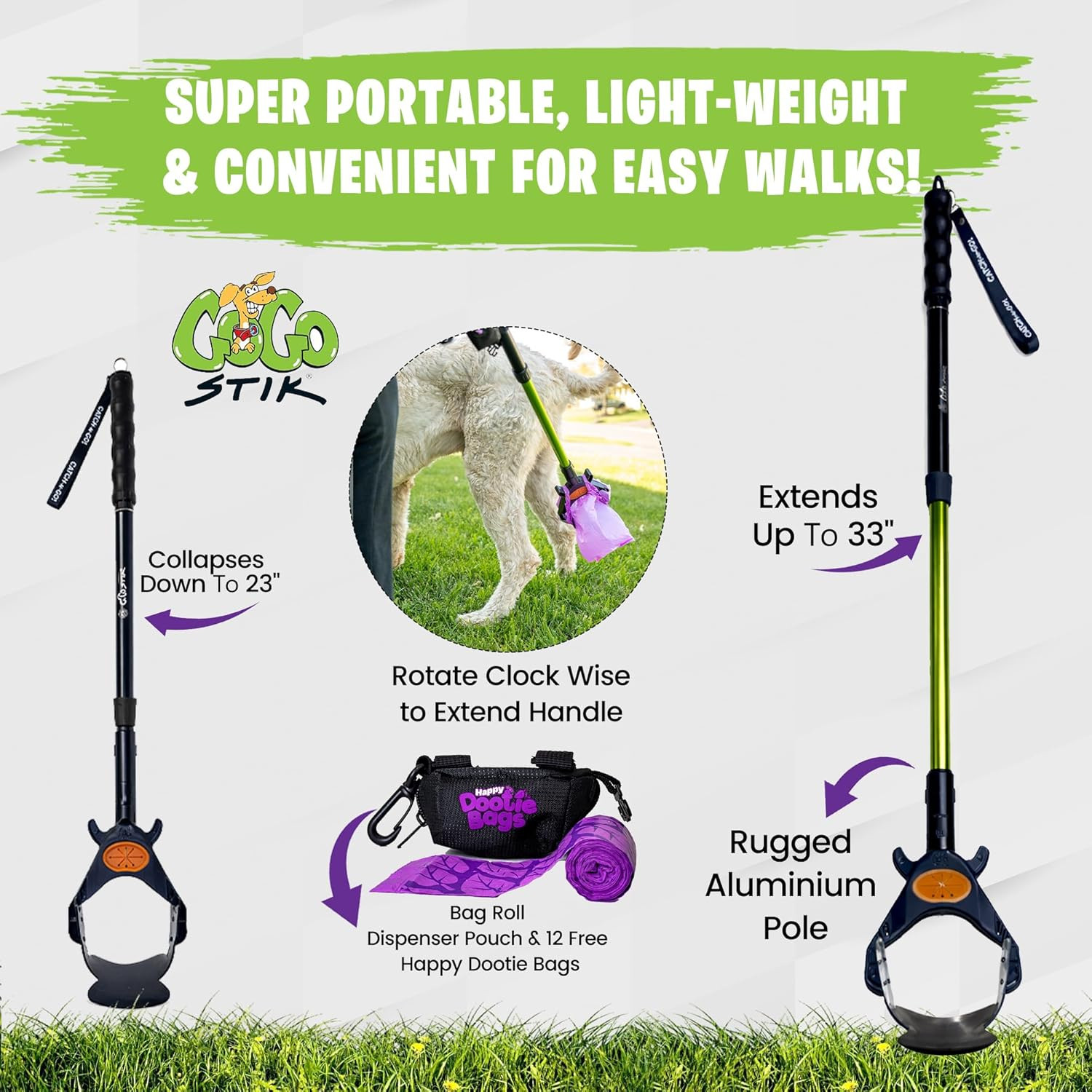 , Catch-N-Go! Consumer Reports #1 Rated Ergonomic Scooper 2024,2026. Catch Poo o