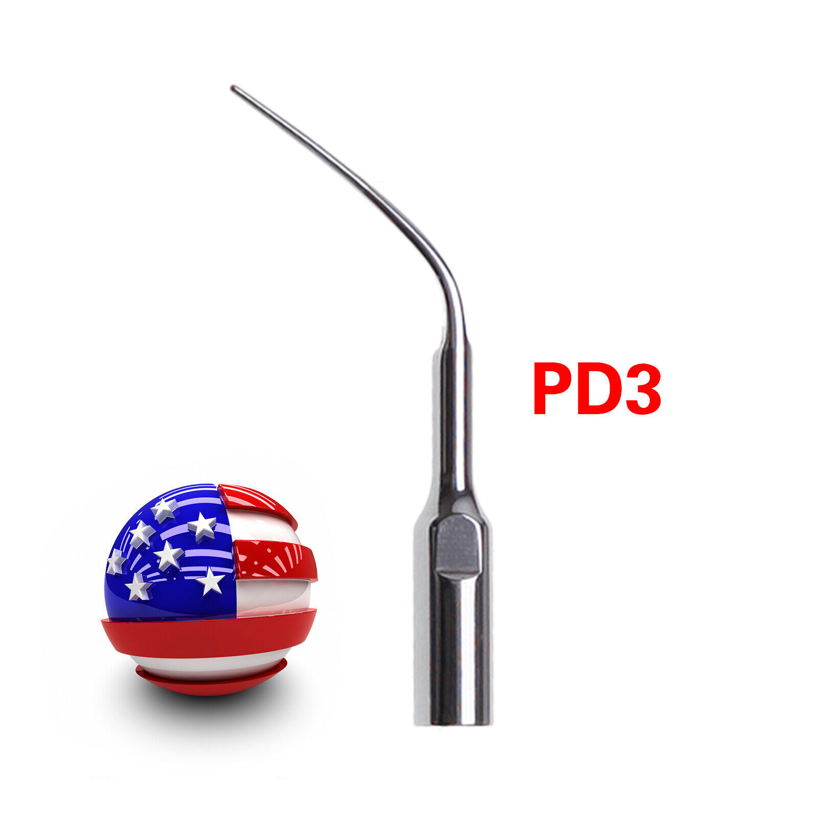 5* P3/PD3 Dental Scaler Perio Scaling Tip for EMS SKYSEA/DTE SATELEC bw