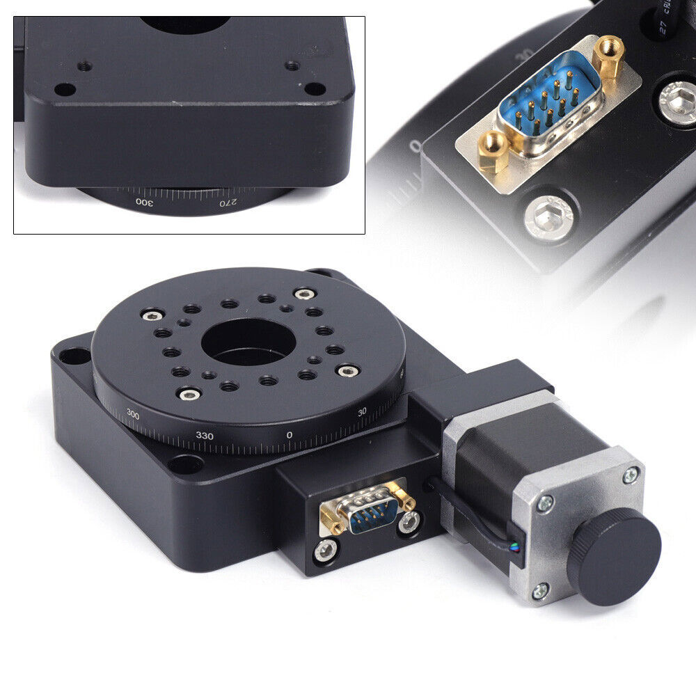 Electric 360?? Rotating Platform Optical Rotation Stage HT03RA100 High-Precision