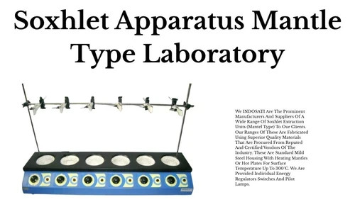 SOXHLET APPARATUS 6 TEST MANTLE TYPE SUPERB QUALITY LABORATORY INSTRUMENTS