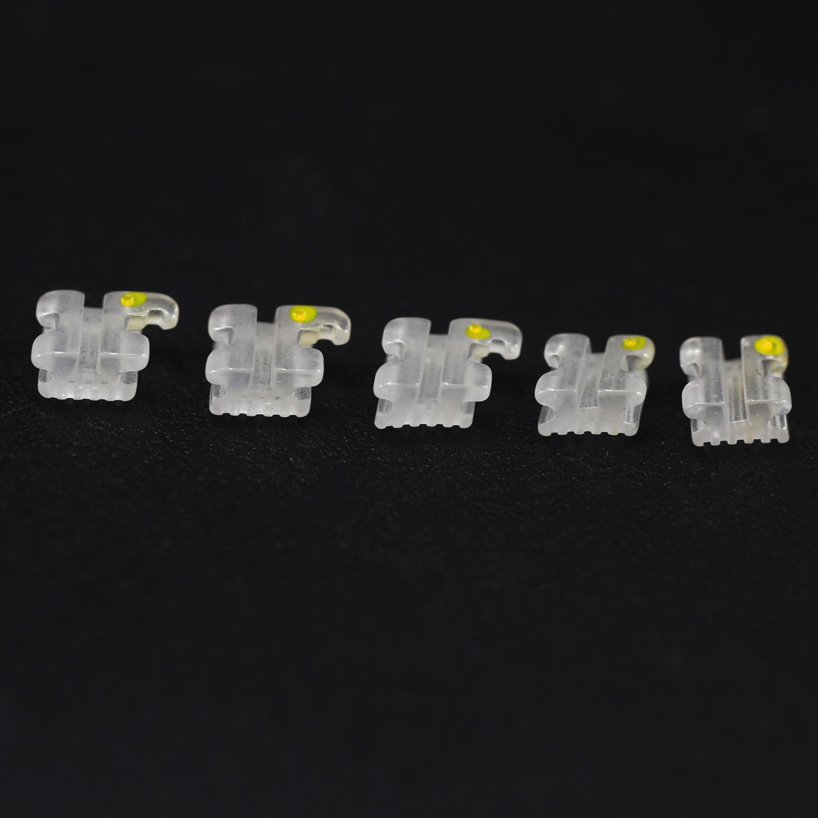 5 Set Dental Orthodontic Ceramic Brackets Braces Aesthetics Sapphire MBT 022 345