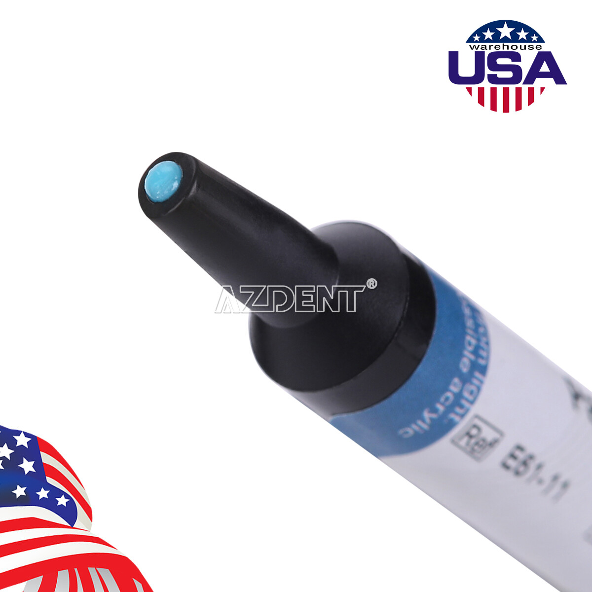 Dental Orthodontic Cure Light Composite Resin Adhesive Blue Glue Kit