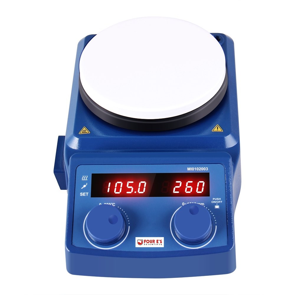 Lab Magnetic Stirrer with Heating Plate 5 Inch Lab Efficient Mixer 100-1500RPM
