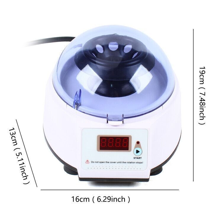 Electric Centrifuge Machine Laboratory Medical 4000RPM 0.2/0.5/1.5/2mL*8 AC110V