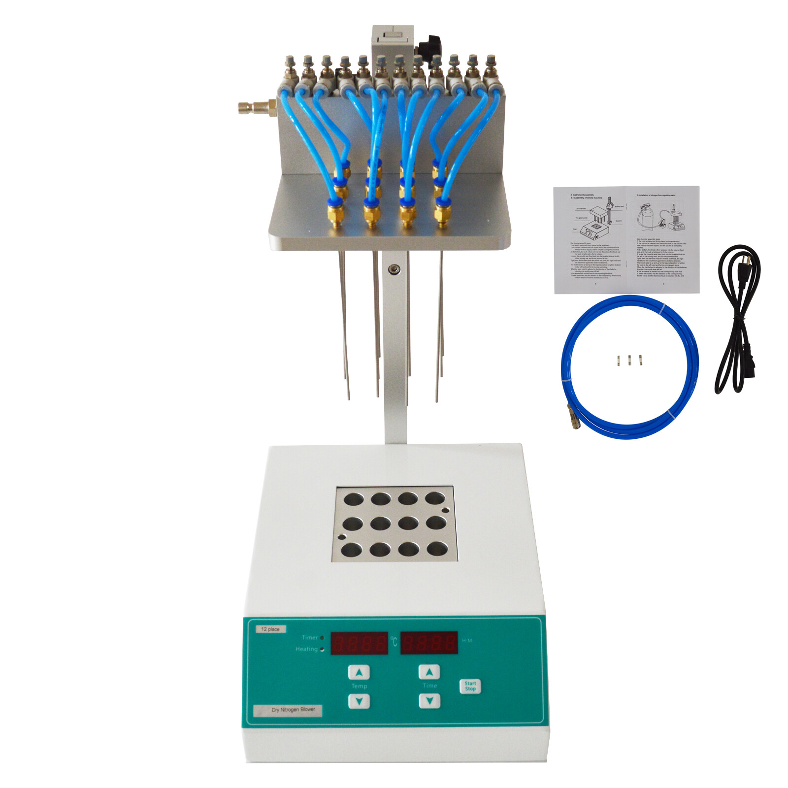 12 Holes Lab Dry-type Termovap Nitrogen Concentrator Sample Instrument 110V 200W