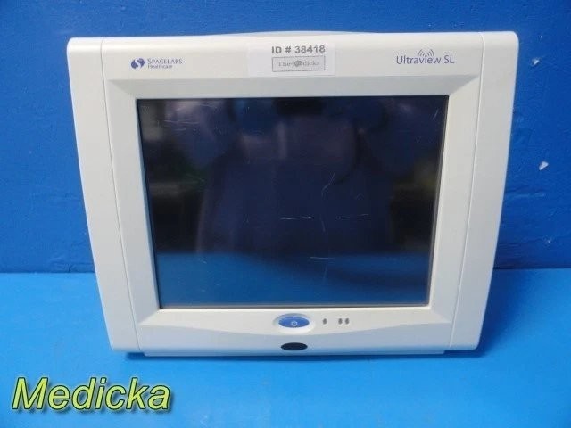 Spacelabs 91370 Ultraview SL Monitor- 91496 Module – ECG/SpO₂/NIBP/Temp ~ 38418