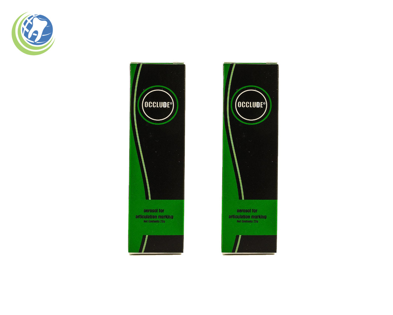 2X OCCLUDE PASCAL DENTAL ARTICULATING AEROSOL INDICATOR POWDER – GREEN 23g