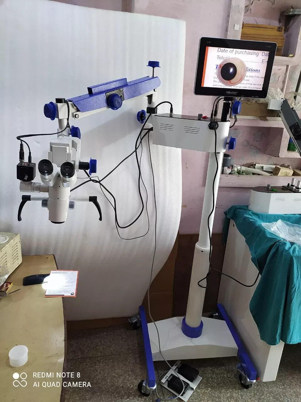DENTAL MICROSCOPE FIVE STEP WITH LCD, CAMERA &phone Attachment Accessories
