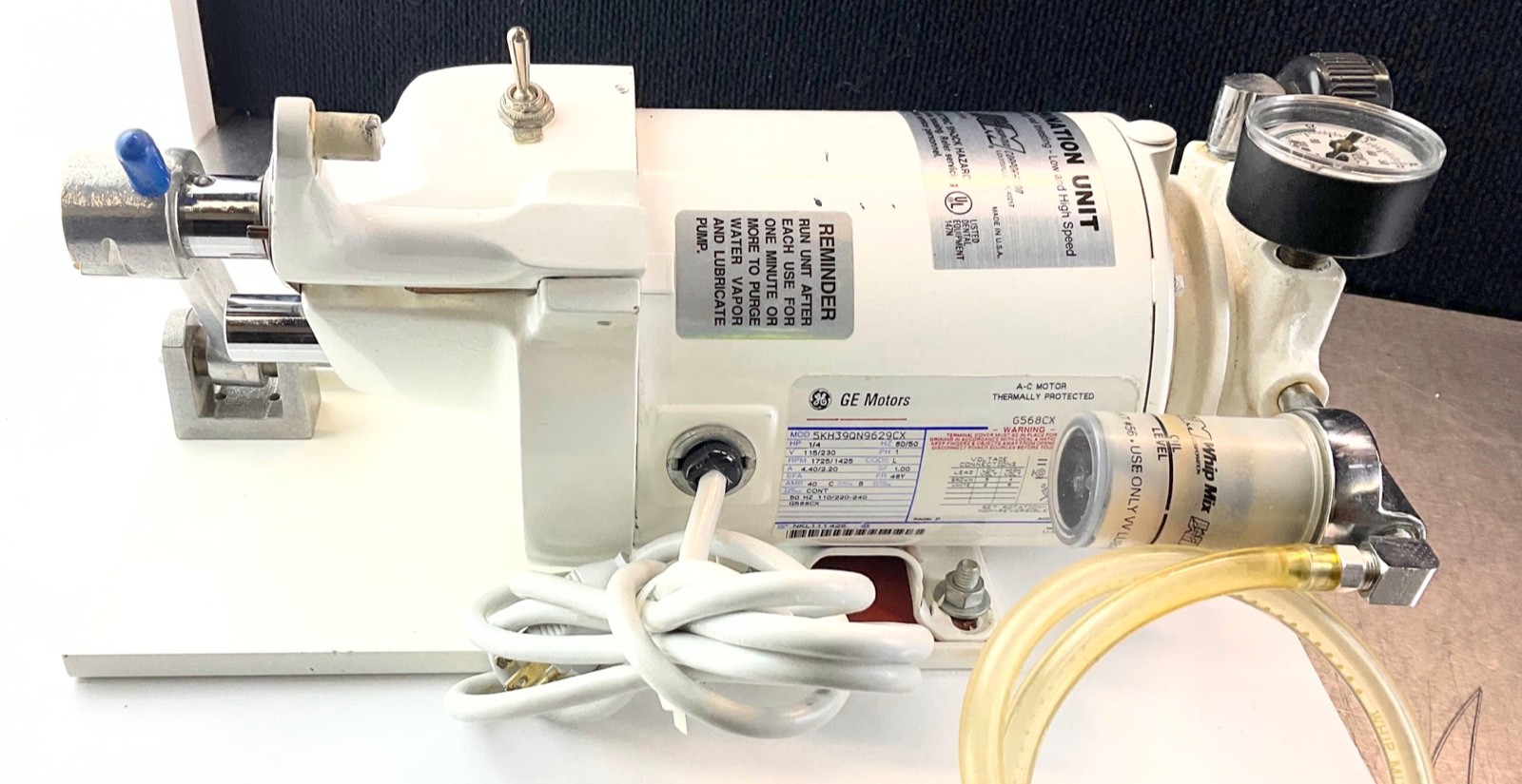 Whip Mix Combination Unit Model D For Vacuum Mixing & Investing
