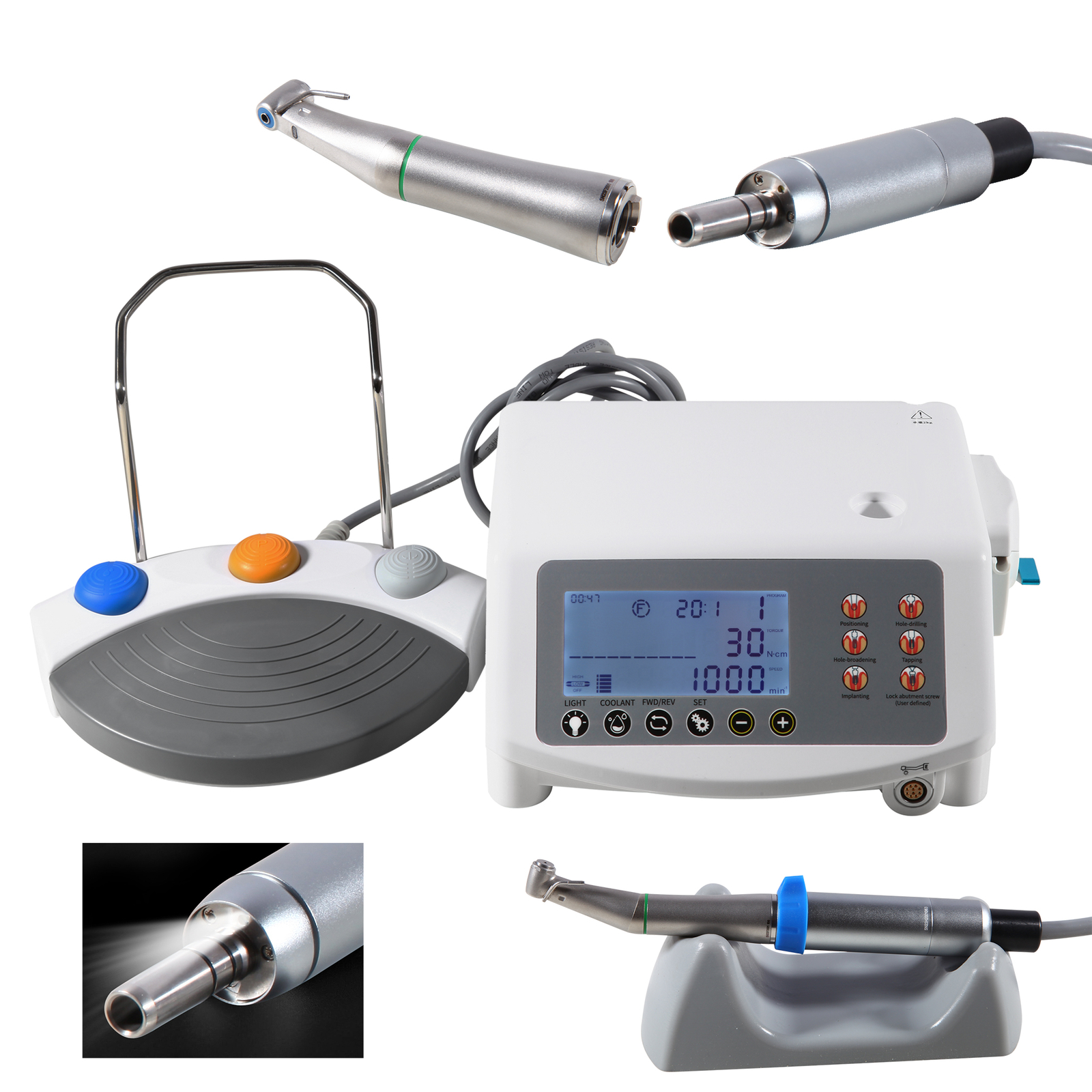 Surgic Pro Dental Implant Motor Surgical System Brushless + 20:1 LED Handpiece