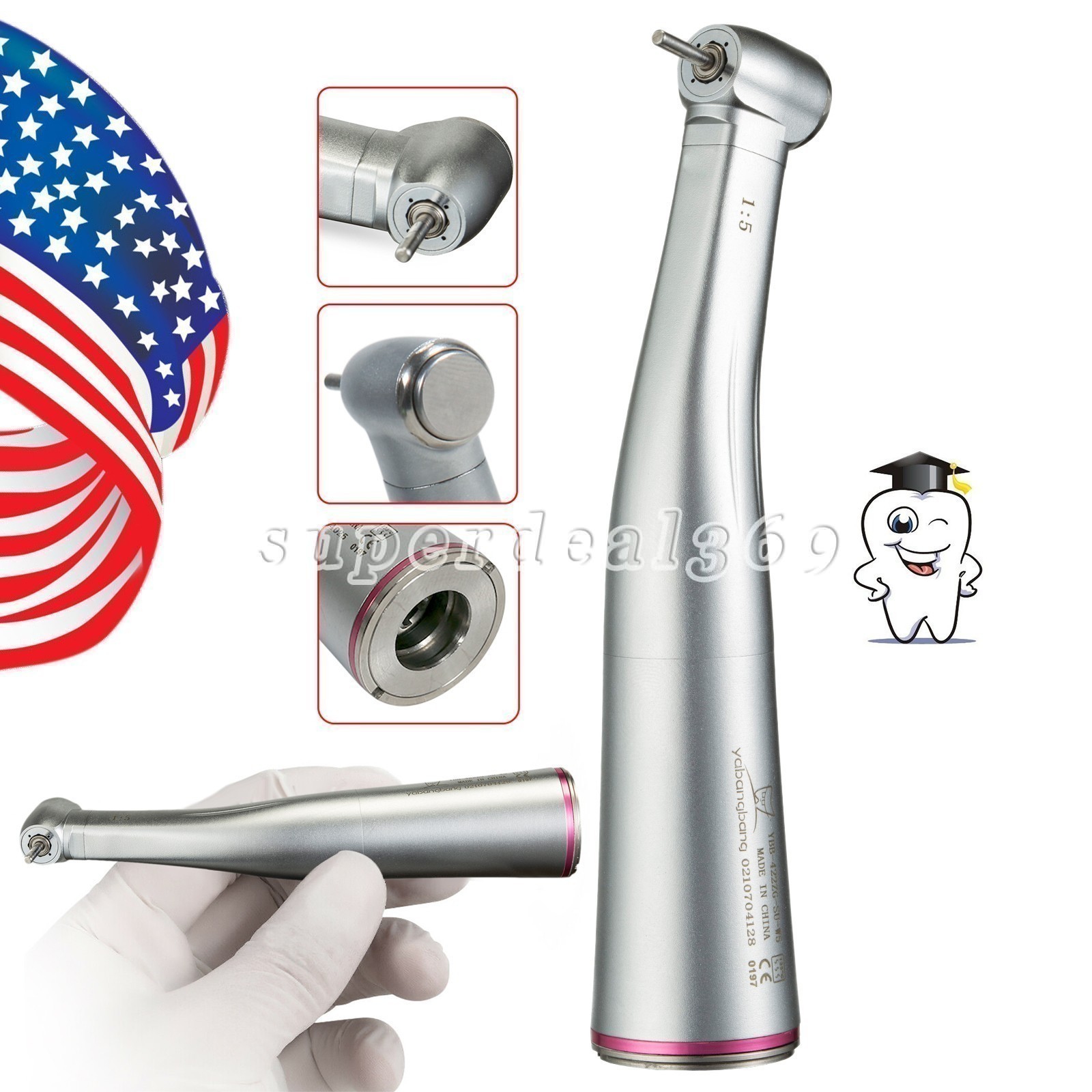 NSK Style Dental Contra Angle 1:1/1:5/1:4.2 (LED Fiber Optic) Handpiece E-type