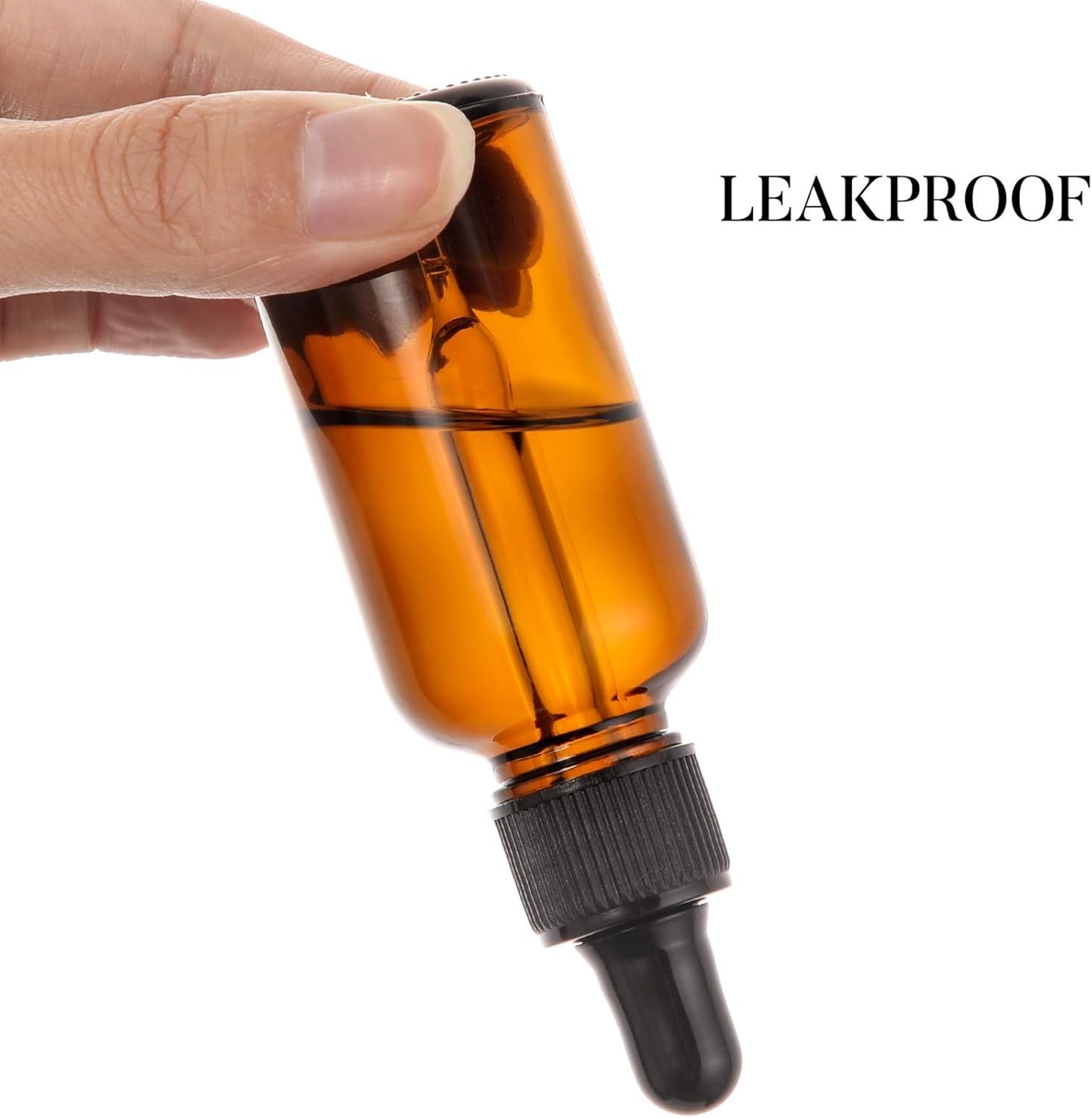 4 Pack 2 Oz Amber Glass Eye Dropper Bottles with Funnel for Essential Oils