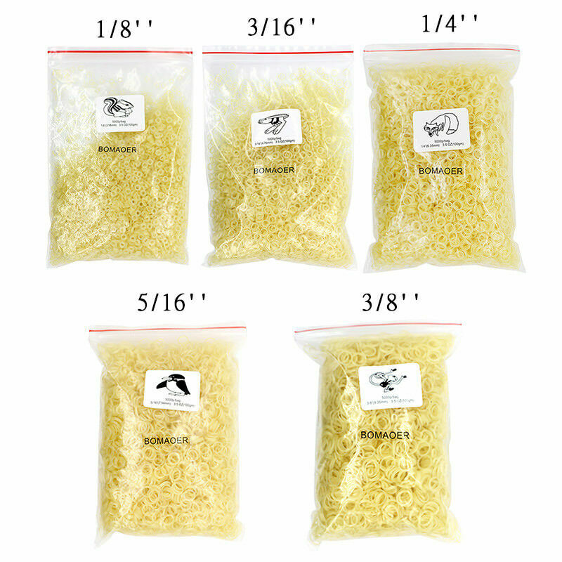 1 Pack 5000pcs Orthodontic Elastic Bands, 3/8″ Force 3.5 Rubber Rings Monkey