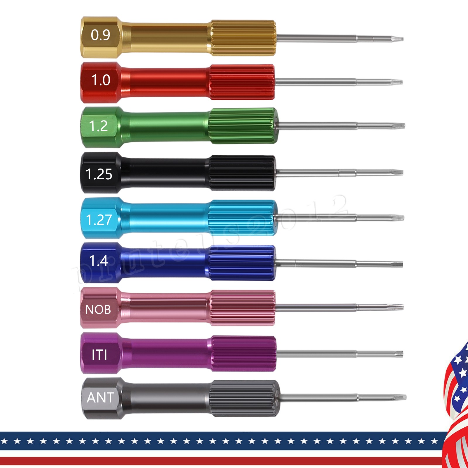 Implant Pro Dental Implant Screwdriver Kit with Set of 9 Drivers and Base Holder