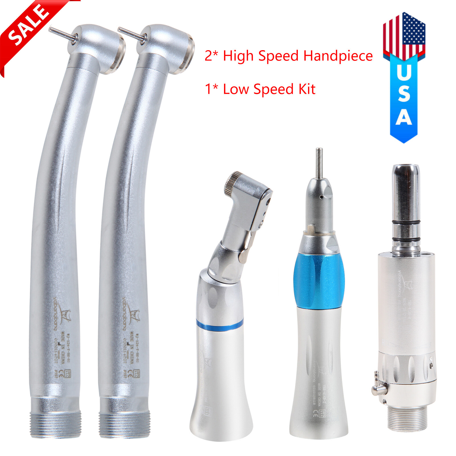 Yabangbang Dental High Low Speed Handpiece / Kit 2/4 Holes Air Turbine