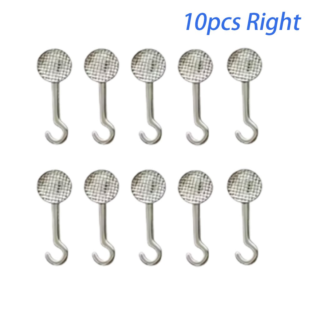 Dental Ortho Lingual Buttons with hook Bondable Round 10Pcs/Pack Mesh