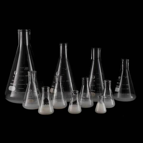 50ml-2000ml Transparent Erlenmeyer Conical Flask Chemistry Laboratory Glassware