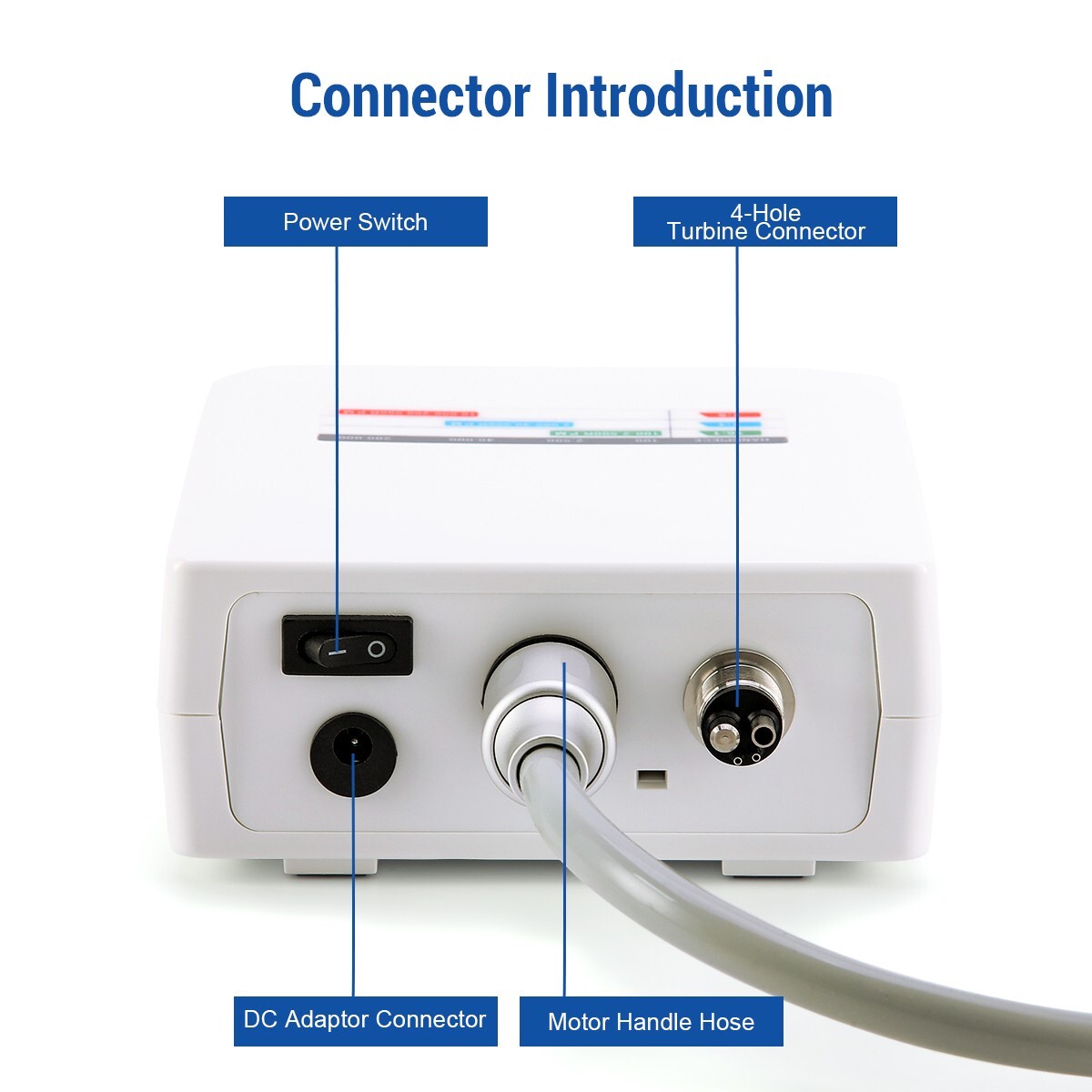 Micromotor LED eléctrico sin cepillo dental spray interno tipo E 3.4Ncm USA