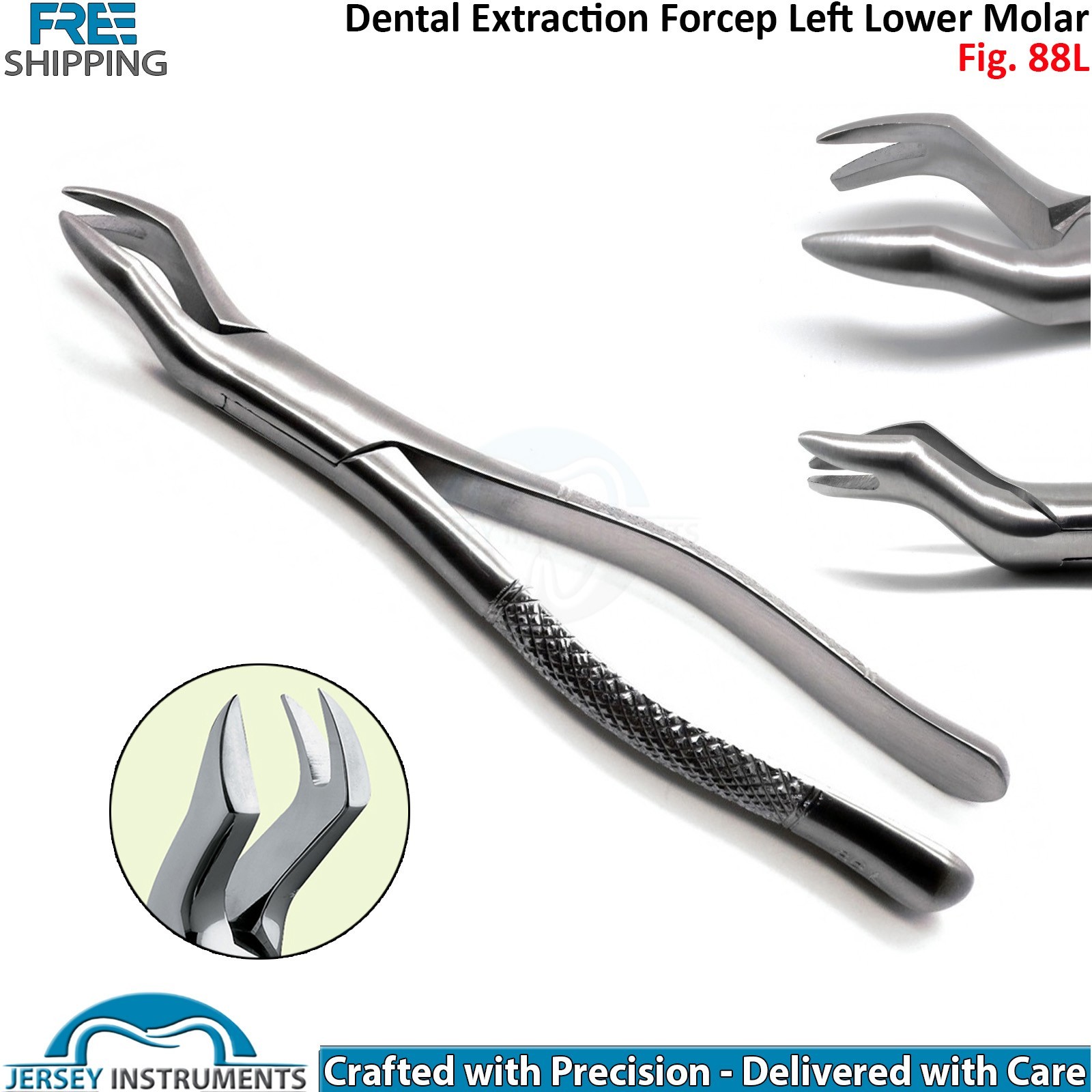 Dental Tooth Extraction Forceps Fig 88L Left Lower Molar Dental Surgery Tools CE