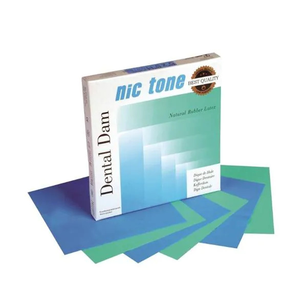MDC NIC TONE Natural Rubber Latex Dental Dam – Heavy 6″x6″ 36 Sheets/box