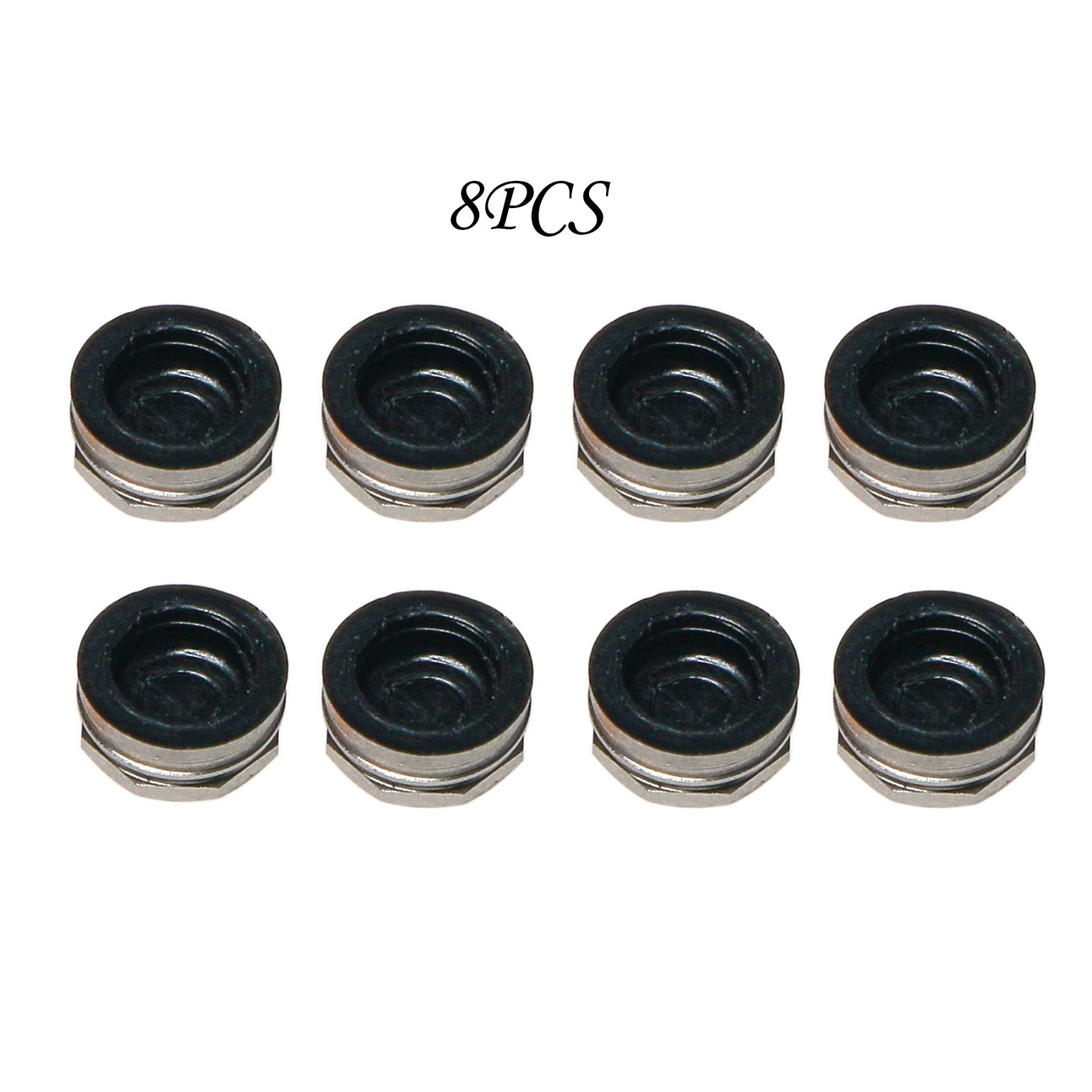 8Pcs Dental Overdenture Locator Implant Abutment Metal Housing Lab Cap Assembly