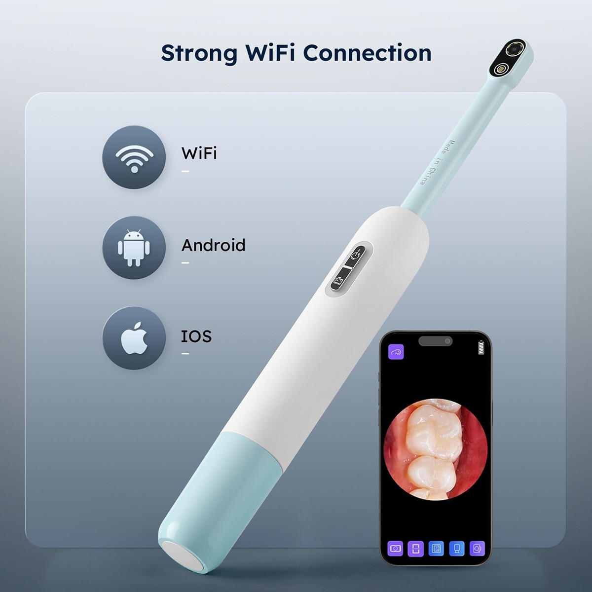 Dental Intraoral Intra Oral Camera Wifi Digital Imaging Sensor High Resolution