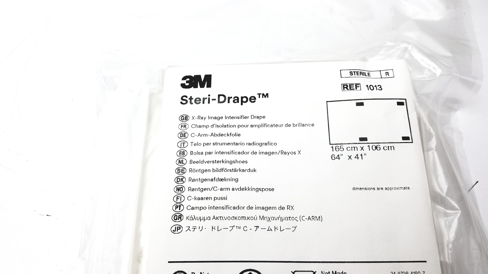 3M Steri drape 1013 64″x41″ Expiry 2028-01-11