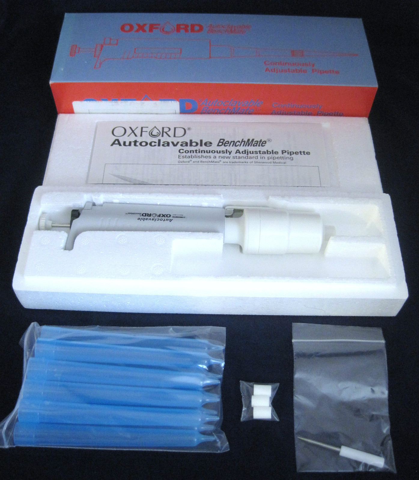1 – 10mL Oxford Benchmate Macro Pipette 1000-10000uL MicroPipette P10mL P10000