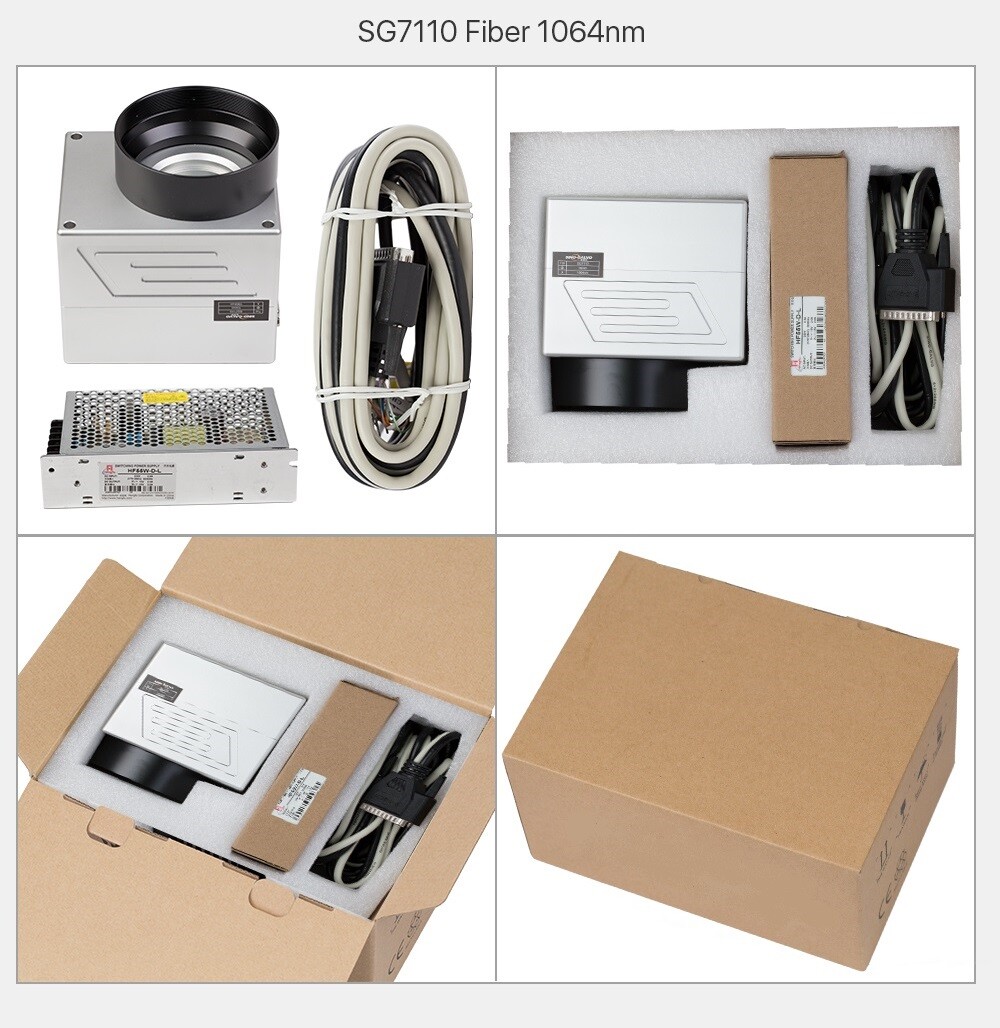 1064nm Fiber Laser Scanning Galvo Head SG7110 Galvanometer Power Supply Laser