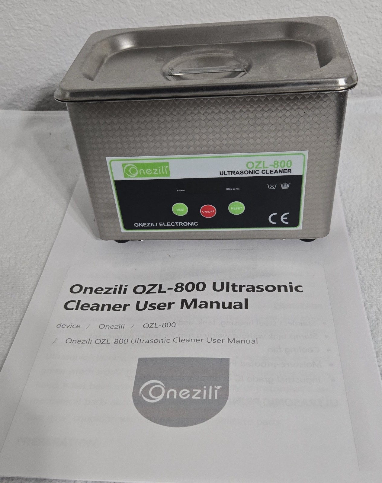 Onezili Commercial 800ML Ultrasonic Cleaner w/Timer – Jewelry, Rings, Coins ect.
