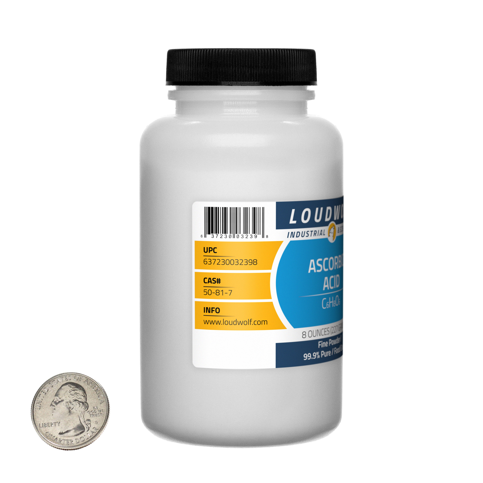 Ascorbic Acid / 3 Pounds / 6 Bottles / 99.9% Pure Food Grade / Fine Powder / USA