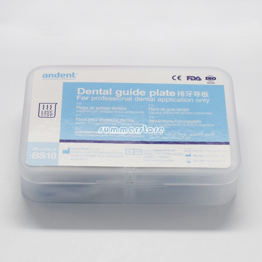 Dental Plastic Guide Template Plate For Denture False Teeth Arrangement Usd