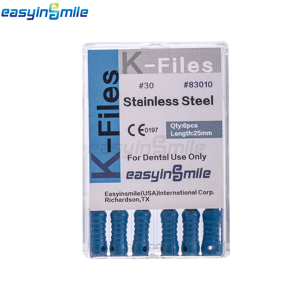 60X Endodontic Hand Use K-Files Stainless Rotary Root Canal hand File 25MM#15-80