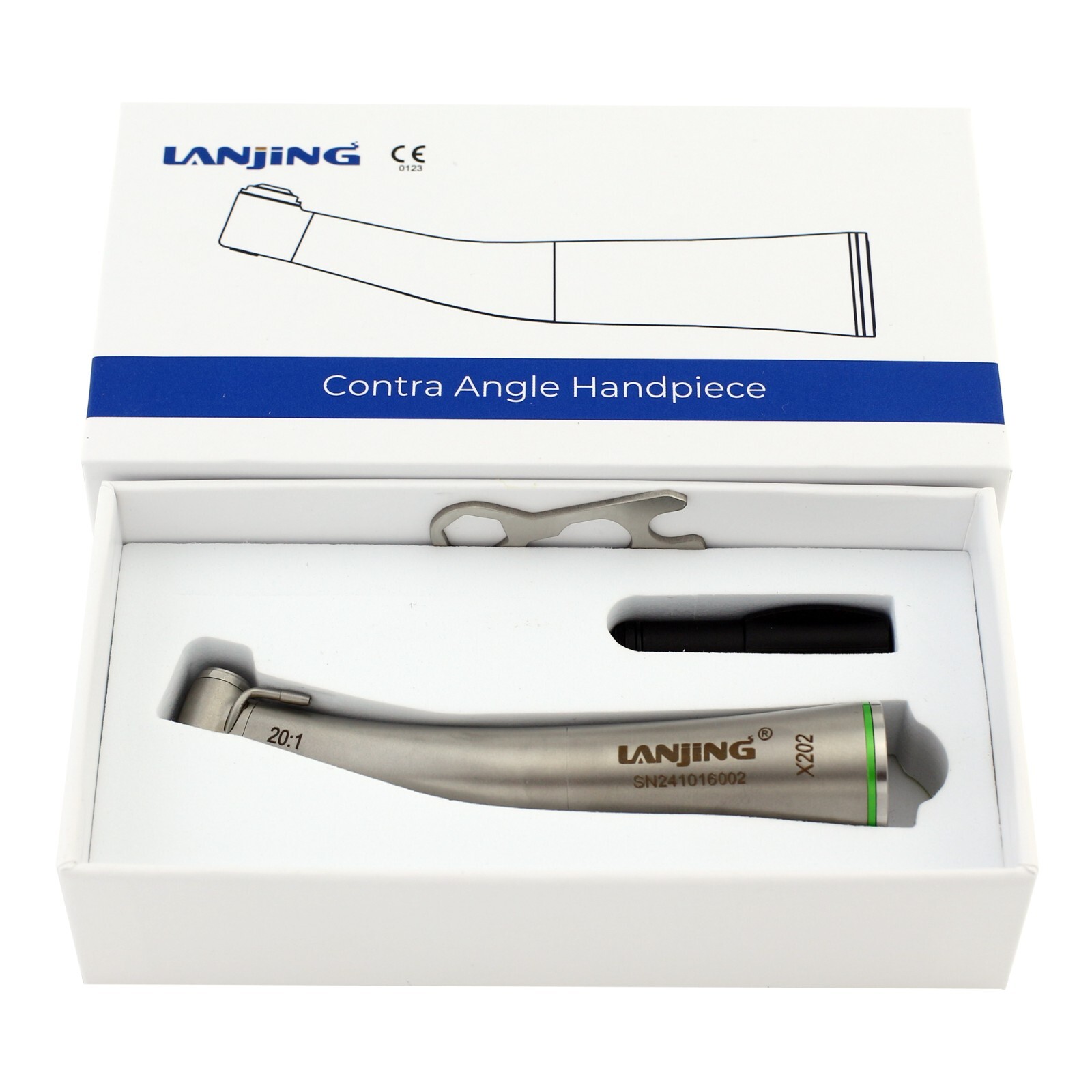 Lanjing Implant Surgical Handpiece 20:1 32:1 Contra Angle LED Optic NSK Saeshin