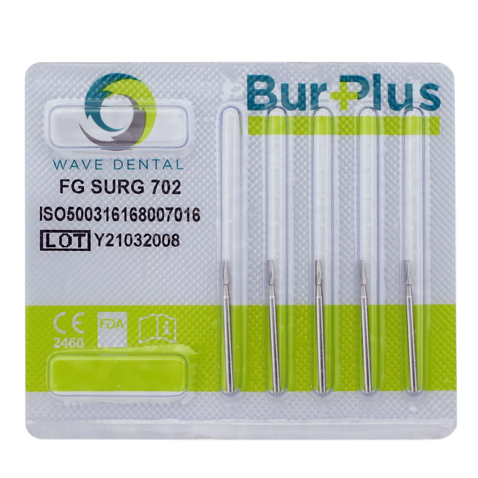 Wave Dental Surgical Burs FG #702 Long Shank 25mm Tungsten Carbide Midwest FGOS