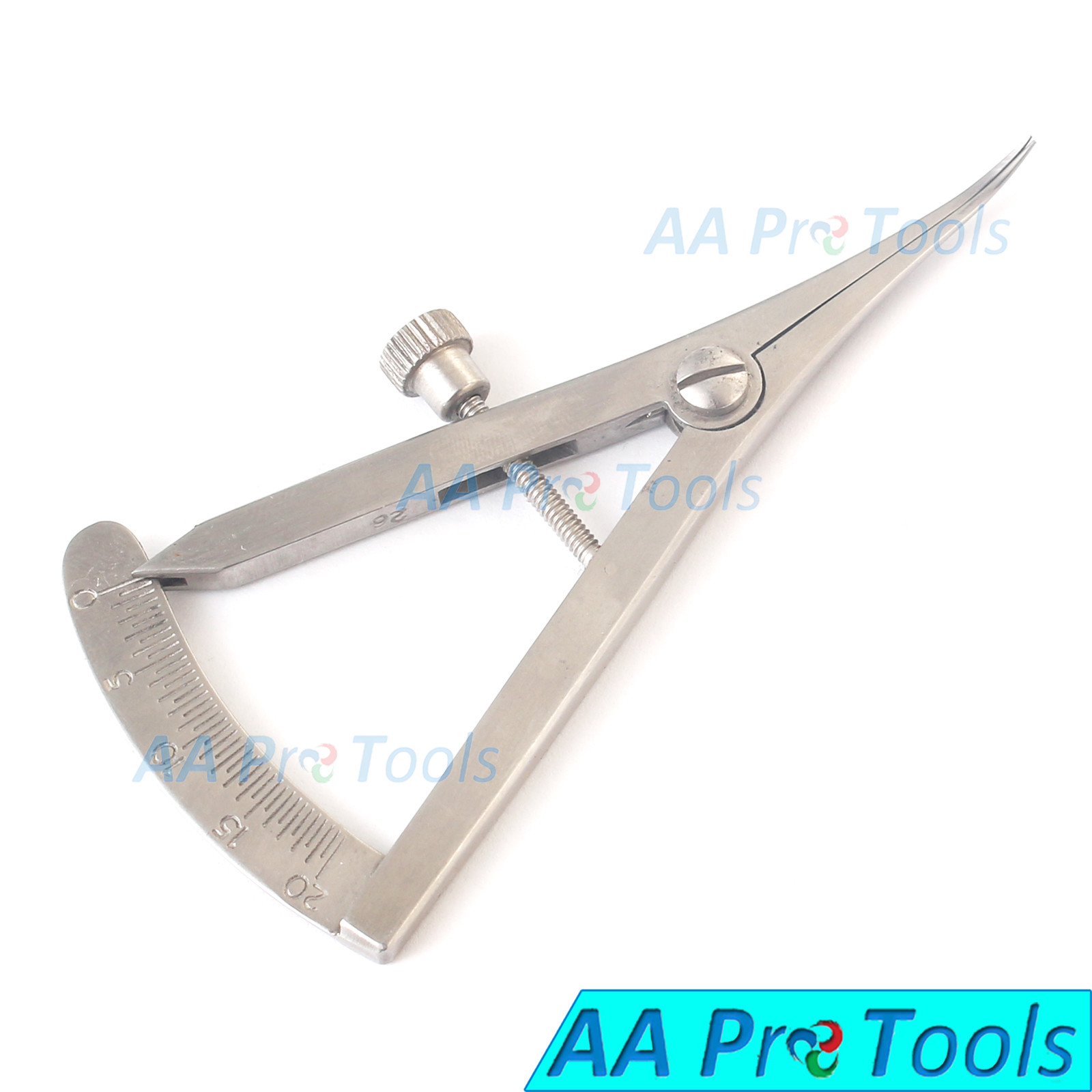 Castroviejo Caliper Curved & Straight 2 Pieces 0-20 MM 3.25″ (8.3cm)