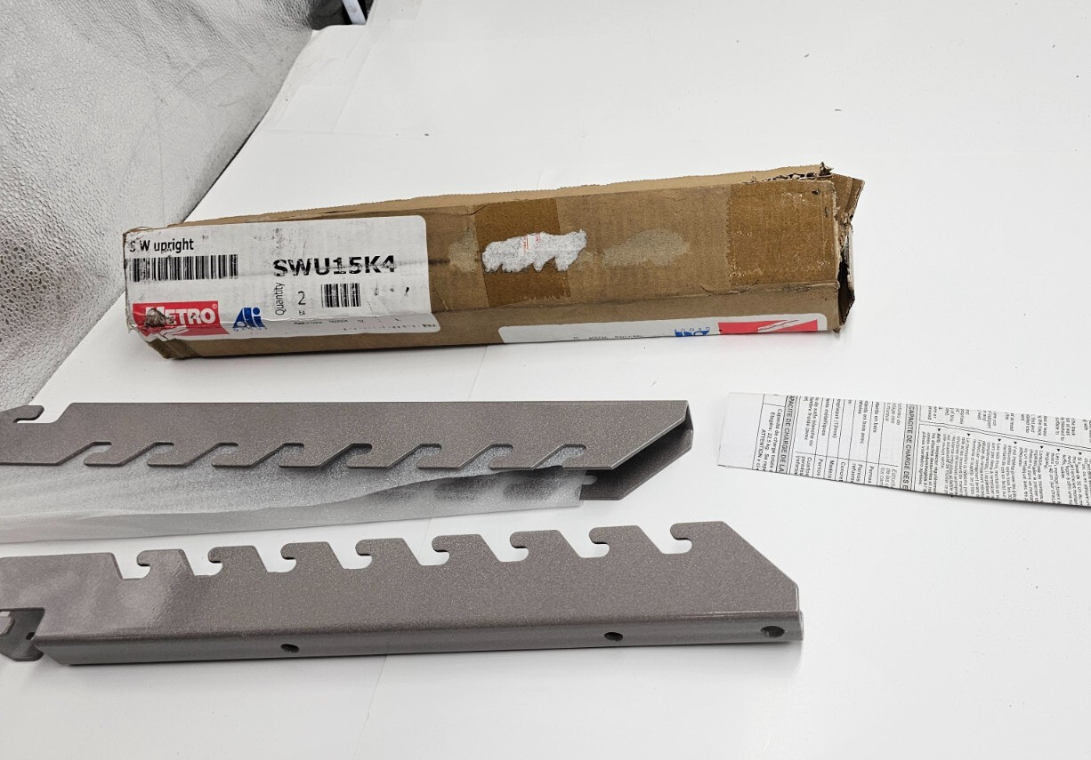 (QTY 2) Metro SWU15K4 SmartWall Upright Metroseal Gray Epoxy Rust-Resistant 15″