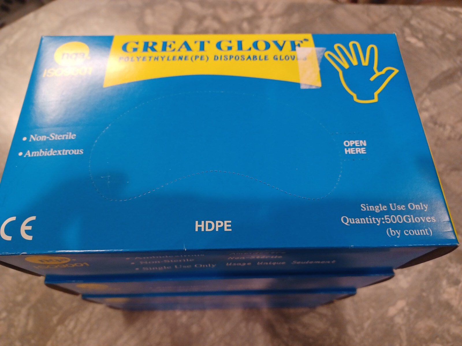 Polyethylene Gloves 4 Boxes- Total of 2000 Gloves- Great for Food Service-Sealed