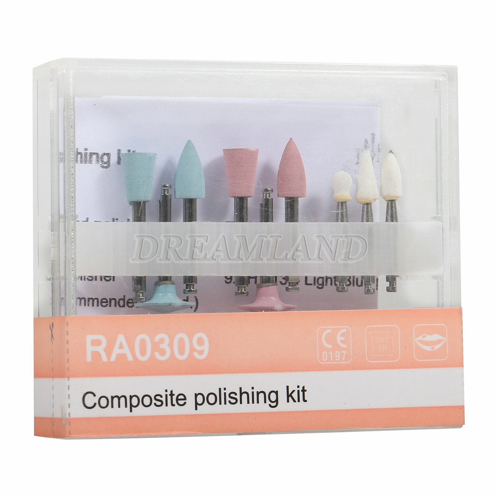 Dental Latch type Rubber Polishing Cups Brushes Tooth Prophy Polisher PBX